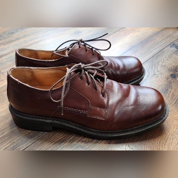 Clarks Leather Brown Mens Shoe Size 9 - Picture 6 of 8